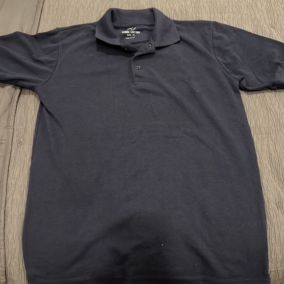 Set shirts size 12 & 14 dark blue in 9/10 condition - Picture 3 of 6